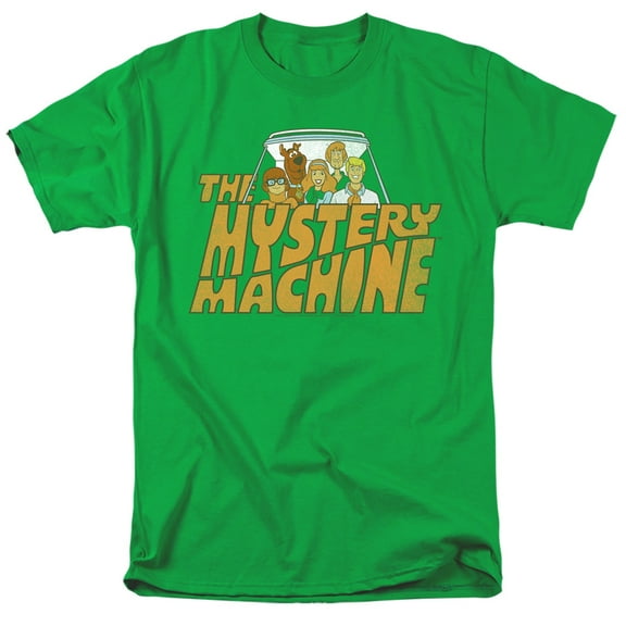 Scooby Doo! Mystery Machine Unisex Adult T Shirt, Kelly Green, Medium
