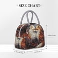thumbnail image 2 of Easygdp Romantic Flower Fox Couple Bolsa de Almuerzo Insulada Grande, Forro de Aluminio, Diseño Espacioso, a Prueba de Fugas, Ideal para Trabajo, Picnics, Viajes y Actividades al Aire Libre, 2 of 6