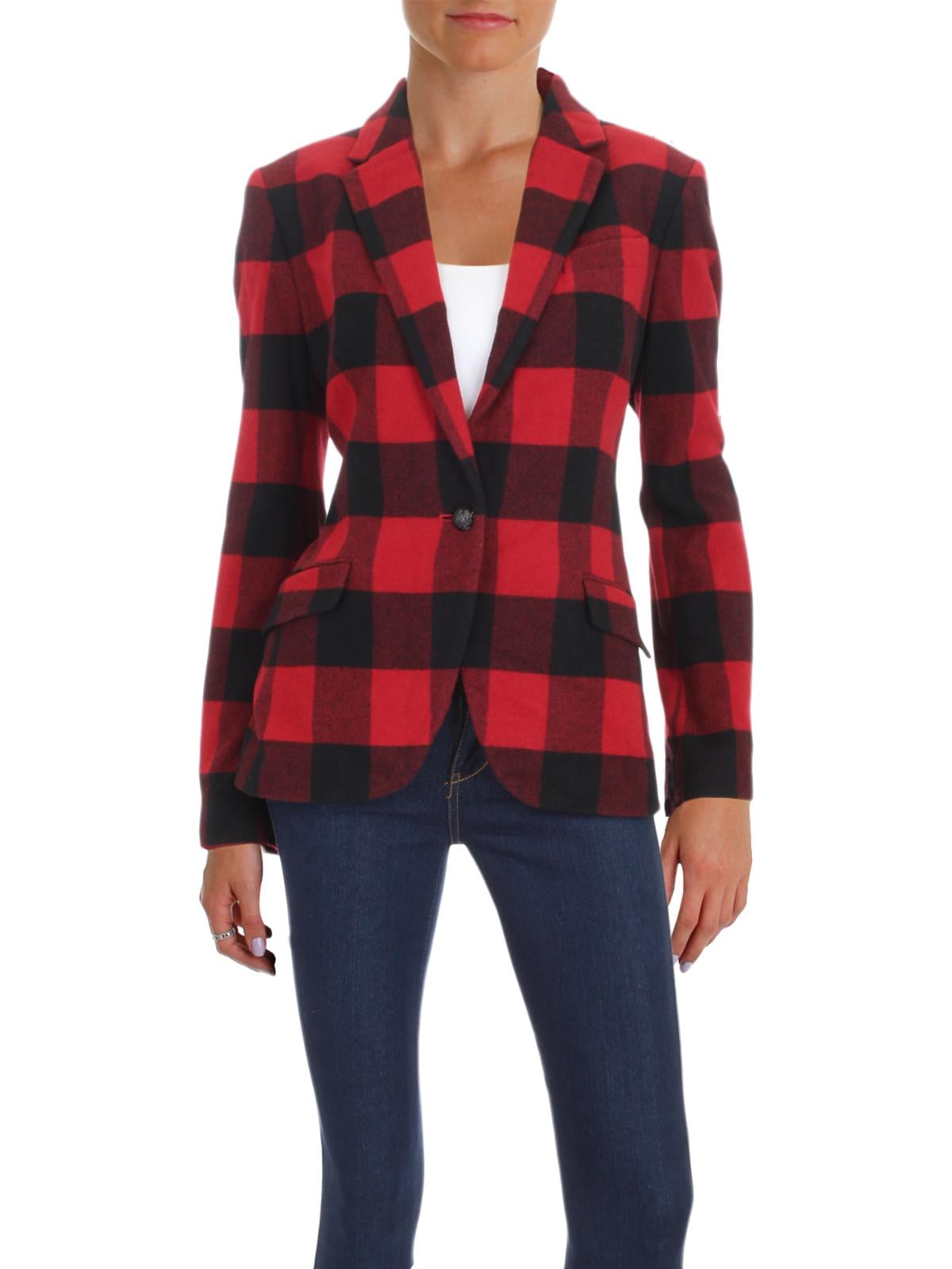ralph lauren women's plaid blazers