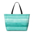 thumbnail image 2 of Gaeub Teal Turquoise Beach Travel Bag, Multi-Pocket Beach Bag, Summer Vacation Bag, Beach Essentials Tote, 2 of 7