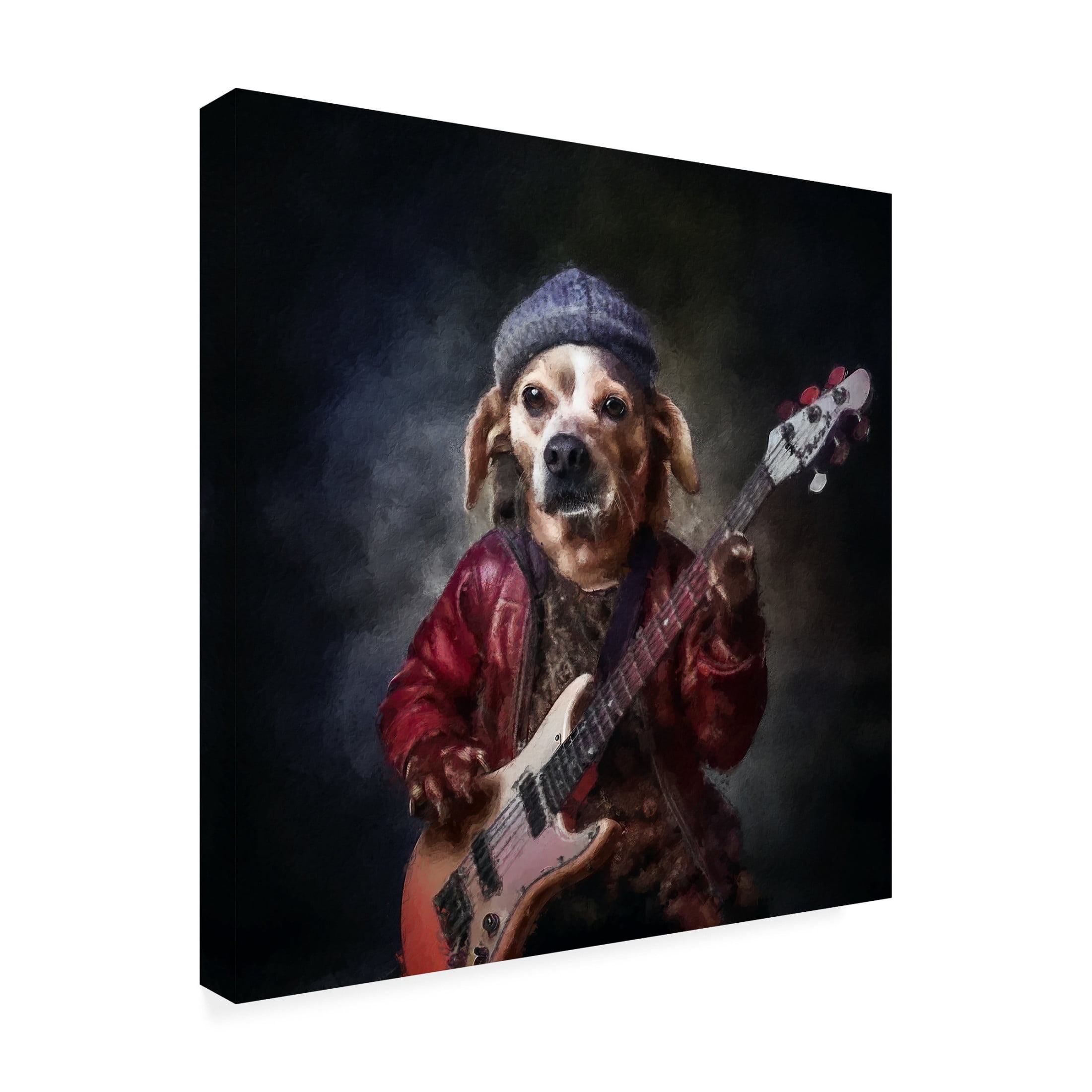 Canvas Wall Art - Sean Parnell 'Stone Dogman' Wall Art for Living Room, Bedroom, or Office Décor by Trademark Fine Art - 18 x 18 Inches