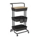 thumbnail image 1 of Rolling Cart DTK Utility de 3 niveles con cubierta, 200 libras, negro, 1 of 6