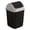 Black -One Size, variant on Junepar Square Trash Can with Lid 12.6" Compact Two-Way Swing Lid Waste Bin Odor-Resistant Plastic Garbage Container for Bathroom Bedroom Kitchen Small Spaces Blue