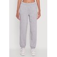 thumbnail image 3 of Womens High Waisted Fleece Lined Elastic Waist Joggers, 3 of 4