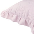 thumbnail image 5 of Unique Bargains 2Pcs Single Layer Wide Ruffles Envelope Closure Pillow Shams Purple Queen, 5 of 7