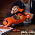 thumbnail image 2 of Mattel Brick Shop Hot Wheels '71 Lamborghini Miura P400 SV Building Toy Kit (1523 Pieces), for Collectors, 2 of 6