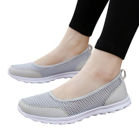 

Women Breathable Lace Up Shoes Flats Casual Shoes Unisex Lightweight Work Shoes Sporty Breathable Slip Work Trainers Sneakers Women 9 5 Sneakers for Women Size 8 Womens Wedge Sneakers Lace up Women
