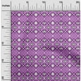 thumbnail image 2 of oneOone Cotton Poplin Purple Fabric Asian Block Craft Projects Decor Fabric Printed by The Yard 56 Inch Wide, 2 of 4