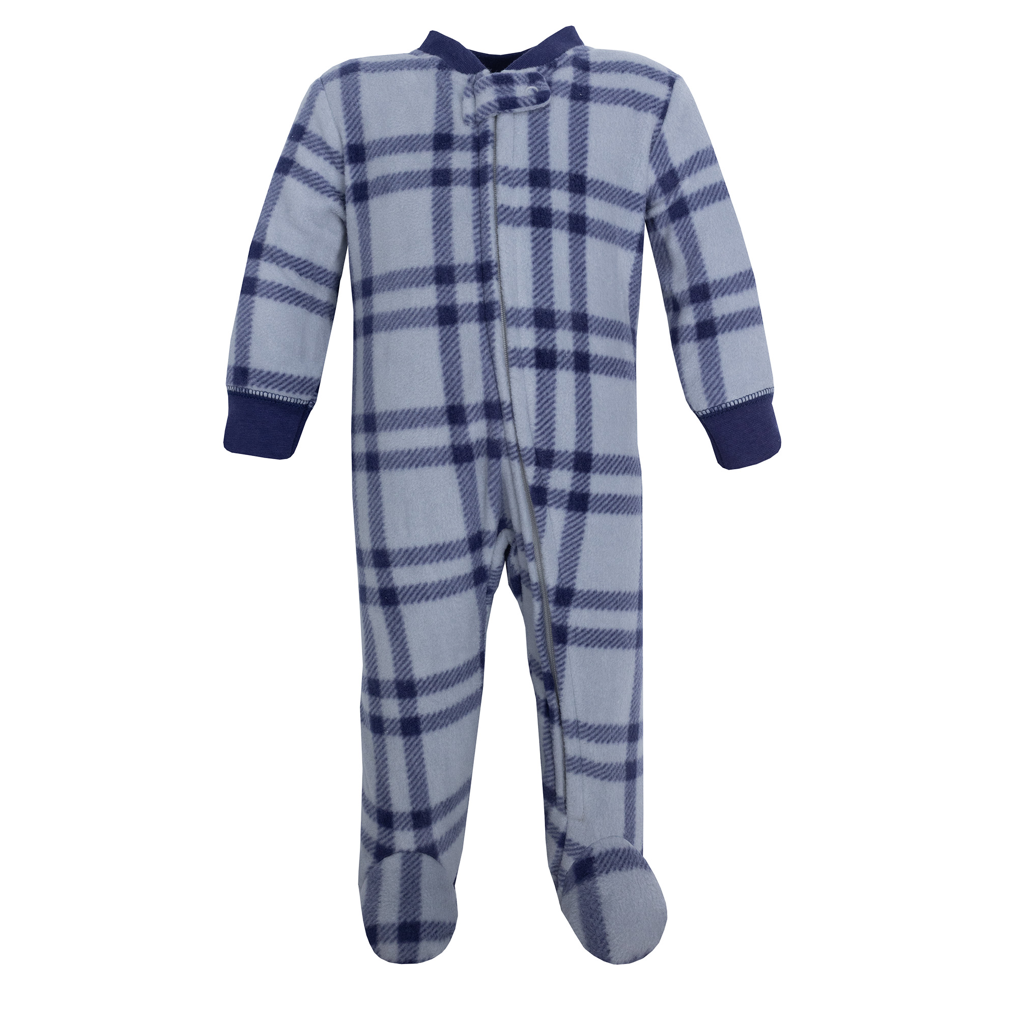 Hudson Baby Infant Boys Fleece Sleep and Play, Construction Trucks, Preemie