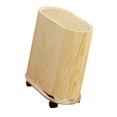 thumbnail image 4 of Cubo de basura con ruedas desmontables, práctico cubo de basura con tapa a presión. Madera, 4 of 9