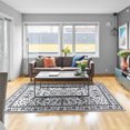 thumbnail image 2 of Balacho Cozy Boho Vintage Floral Area Rug, 4' x 6', Black, 2 of 7