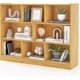 thumbnail image 1 of Songqin 8 Cube Bookcase, Freestanding 3-Tier Open Bookshelf, Modern Storage Display Cabinet, Wood Cube Storage Organizer for Living Room, Kid’s Room, Burlywood, 1 of 18
