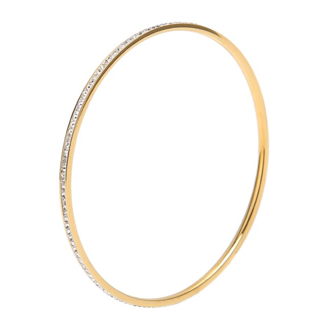 Pulsera De Diamantes De Imitación, Elegante Pulsera De Acero De Titanio Para Mujer Con Estilo Brillante Para La Vida Diaria Para Citas De Fiesta ANGGREK Otros