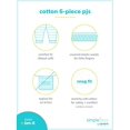thumbnail image 4 of Simple Joys by Carter's - Conjunto de pijama de algod&oacute;n ajustado de 6 piezas, monstruo/dinosaurio, 6 unidades Simple Joys by Carter's NA, 4 of 4