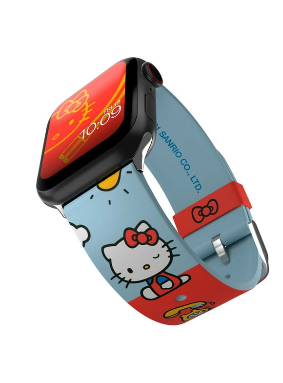Sanrio - Hello Kitty Vintage Colors Edition - Officially Licensed Silicone Smartwatch Band Compatible with Apple Watch (38/40mm and 42/44mm) and Android Smartwatch with a 22mm pin