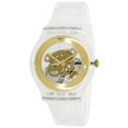 thumbnail image 4 of Swatch SUOK106 Unisex Originals Gilt Ghost Skeleton Dial Transparent Plastic Watch, 4 of 4