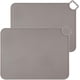 thumbnail image 1 of Manteles individuales de silicona antideslizantes para niños, aptos para lavavajillas, perfectos para niños pequeños y viajes, juego de 2, color gris, 1 of 4