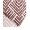 thumbnail image 4 of Unique Loom Eco Trellis Collection Area Rug - Osage (7' Round Dusty Rose/Ivory), 4 of 11