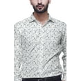 thumbnail image 4 of BESTMAN Printed Formal Shirts For Men Spread Collar Cotton Shirt, 4 of 5
