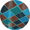 thumbnail image 1 of Ahgly Company Machine Washable Indoor Round Transitional Western Charcoal Gray Area Rugs, 8' Round, 1 of 7