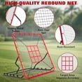 thumbnail image 4 of Bingirl Baseball Rebounder Net, 4x4.5FT 5 Adjustable Angles Baseball Bounce Back Net with UV Resistant, Pitchback Trainer for Ground, Line Drive & Fly Balls, 4 of 7