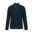 thumbnail image 3 of Lovskoo Half Zip Up Sweaters for Women Trendy Color Long Sleeve Pullove Shirt Sweater Tops Navy, 3 of 5