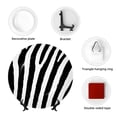 thumbnail image 4 of Daiia Zebra Printed Pattern Ceramic Plate Dinner Plates Bone China Decorative Plates with Display Stand Art Ceramic Ornaments for Wall Hanging Decoration-6in, 4 of 6