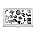thumbnail image 1 of Ancient Egypt Art Decorative Pattern Business Card Holder Case Pocket Box Wallet, 1 of 3