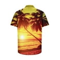 thumbnail image 5 of ALLLIST Short Sleeve Men Shirts Hawaiian Big And Tall Collared Button Down Shirts Casual Yellow Clothing for Men, 5 of 5