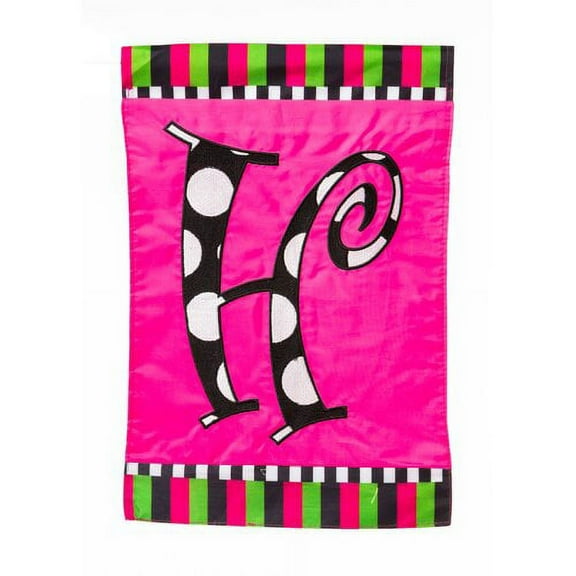Evergreen Flag, Flag, Artistic Blends, Gar, Twirly Curly Monogram, 18'' x 0.12'' inches