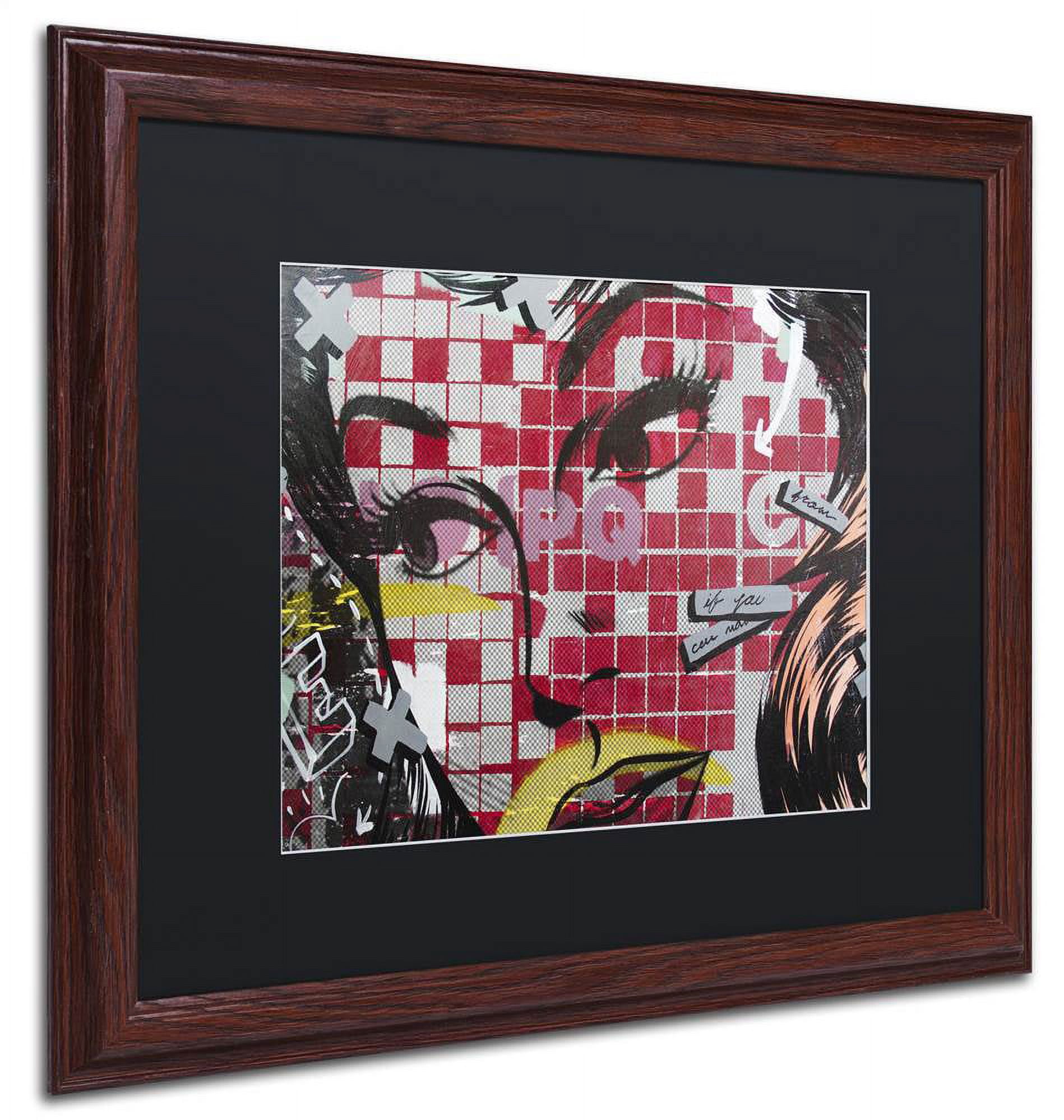 Trademark Fine Art "If You Can" Canvas Art by Dan Monteavaro Black Matte, Wood Frame