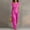 *Hot Pink, variant on Women's 2 Piece Casual Outfit, V Neck Short Sleeve Top and Wide Leg Pants Set with Tie Waist Army Green,Women's Plus XXXL