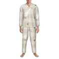 thumbnail image 4 of Kll Funny Goose1 Sleepwear Mens Flannel Pajamas,Long Cotton Pj Set, 4 of 9