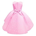 thumbnail image 2 of Girls Party Dress Princess Formal Costumes Toddlers Polka Dot Skirt Vintage Bow Dress, 2 of 6