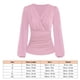 thumbnail image 2 of Blusa de manga larga con escote en V para mujer, blusa cruzada con escote en V profundo y mangas largas para mujer Blusa cruzada con escote en V para mujer Rendimiento inigualable, 2 of 2