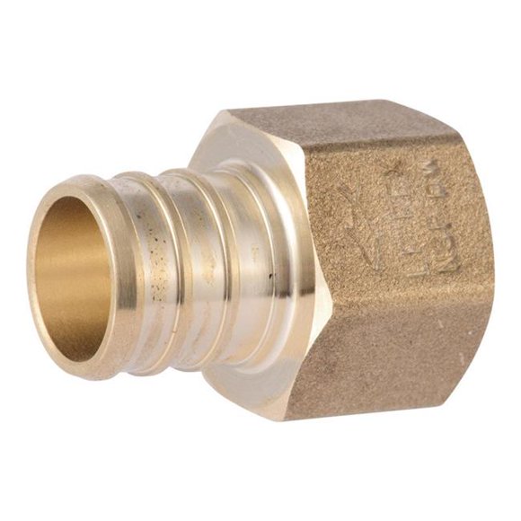 Sharkbite 4000981 0.75 Pex Barb x 0.5 in. Dia. FNPT Brass Adapter