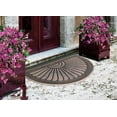 thumbnail image 3 of A1HC Pure Rubber Front Door Mat, Non-Slip Heavy-Duty Thin Profile Doormat with Sunburst Design, 30" x 48", Sunburst Bronze, 3 of 7