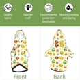 thumbnail image 6 of Fotbe Colorful Owls 1 Print Small Dog Sweater Hoodies Pet Grey Hooded Soft Fleece Sweatshirts with Pocket Fall Winter Puppy Cat Sweaters Warm Clothes-Small, 6 of 7