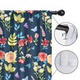 thumbnail image 4 of Blackout Kids Curtains,Pioneer Flower Floral Print Pattern Childrens Insulated Curtains Set Of 2,Bedroom Essentials,Toddler Room Decor 52"x63", 4 of 5