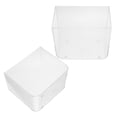thumbnail image 4 of Miangastore 2 Pcs Petit Aquarium Ouvert de Bureau Carré pour Betta, Poissons Rouges, Tortues, Aquarium en Plastique Transparent, Petit Aquarium Lisse pour Petites Tortues, 4 of 8