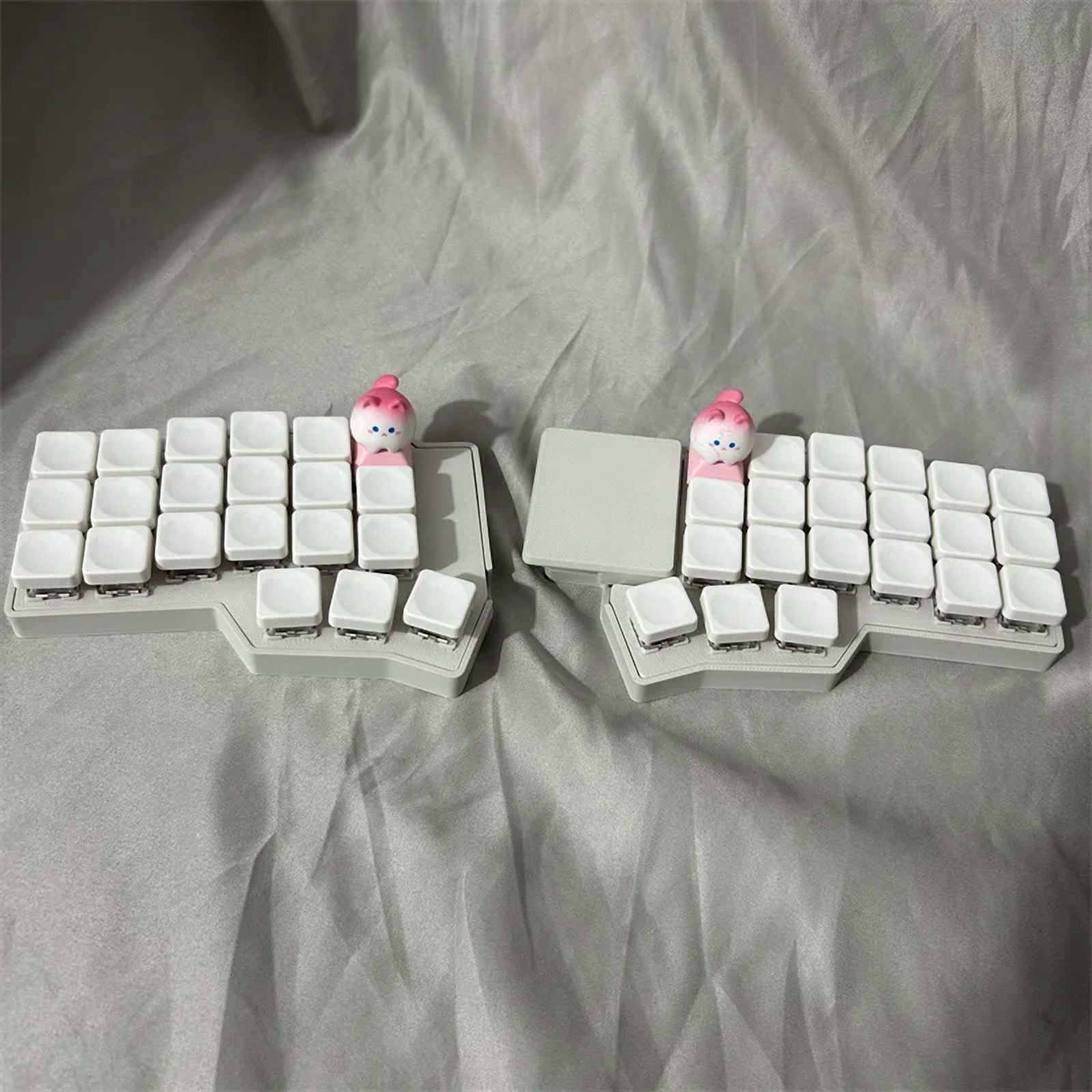 Corne V4.1 Procyon Split Keyboard Kit Square Touchpad Custom RGB VIA with Mouse Knob Hot Swappable Mechanical Keyboard Kit, Wired Single Mode MX Switch, FDM Printed Shell Split Keyboard