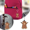 thumbnail image 1 of Cute Cartoon Plateau Cow Keychain Adorable and Durable Hanging Pendant Accessory for Everyday Use, 1 of 8