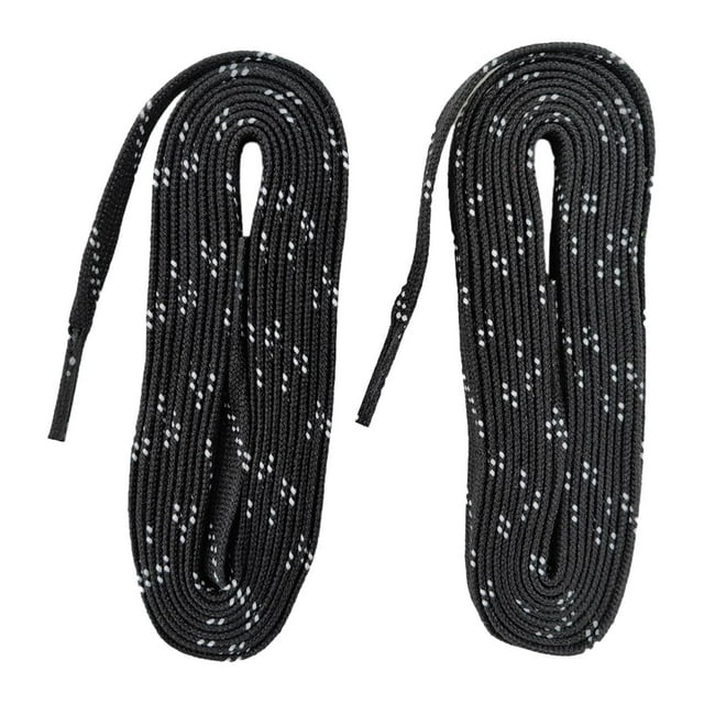 Cordones para patines de hockey, elegantes, planos y ligeros para patines de patinaje artístico Negro XL