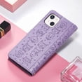 thumbnail image 4 of Funda Cartera FOXDOCK para iPhone 13 , Flip PU con Relieve de Gatos y Perros, Tarjetero y Soporte, 4 of 6