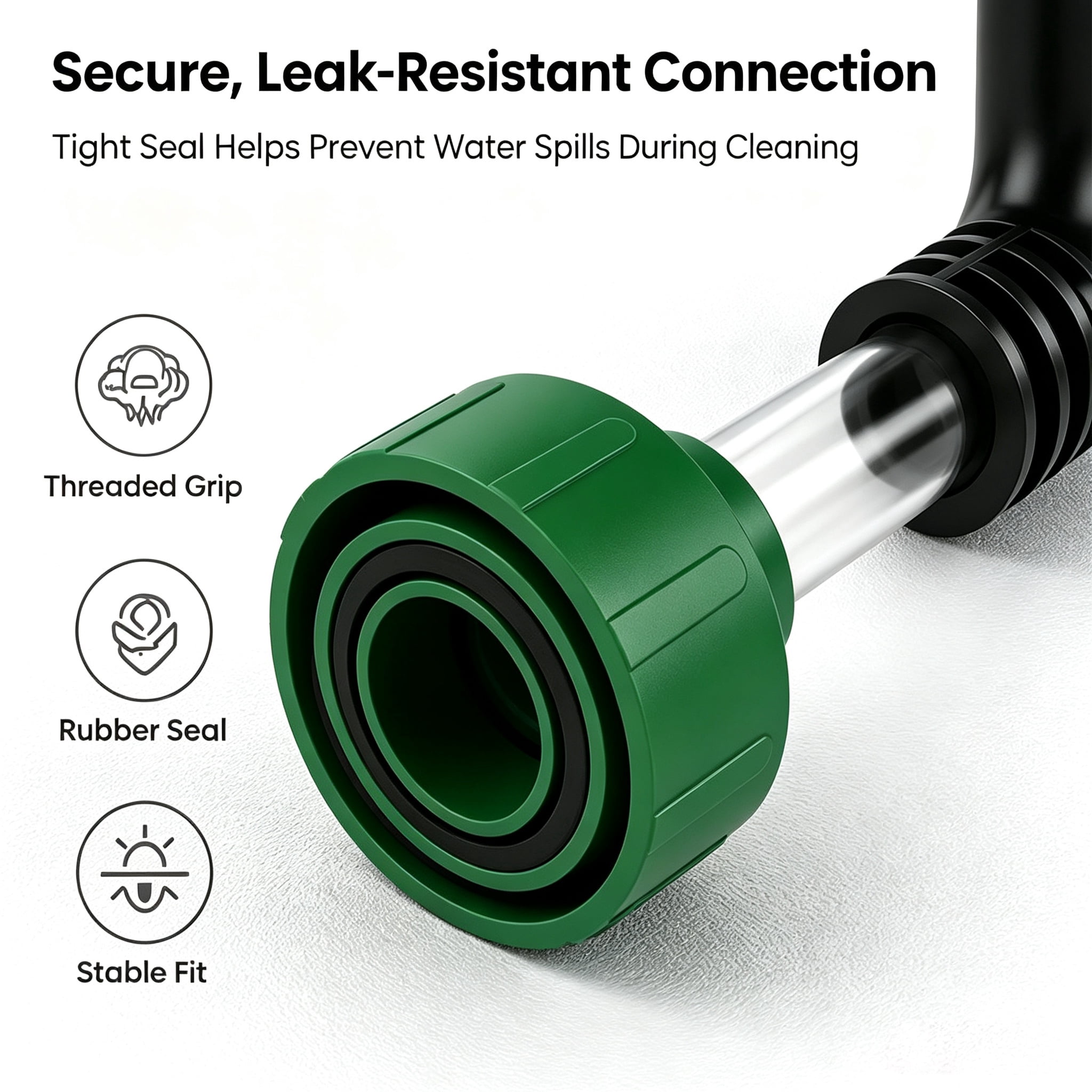 AC Drain Line Cleaner Adapter, 1Pc Plastic Universal HVAC to PVC Wet Vac Attachment, Heavy Duty Unclogger Pipe Connector for Air Conditioner Maintenance Home Office, 8.27 Inch