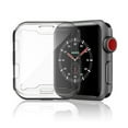 thumbnail image 4 of Sleektime Case for Apple Watch Series 6 5 4 SE 44mm, Tempered Glass Screen Protector, High Definition Scratch Resistant Soft Cover for Apple Watch Accessories, Clear, 4 of 6
