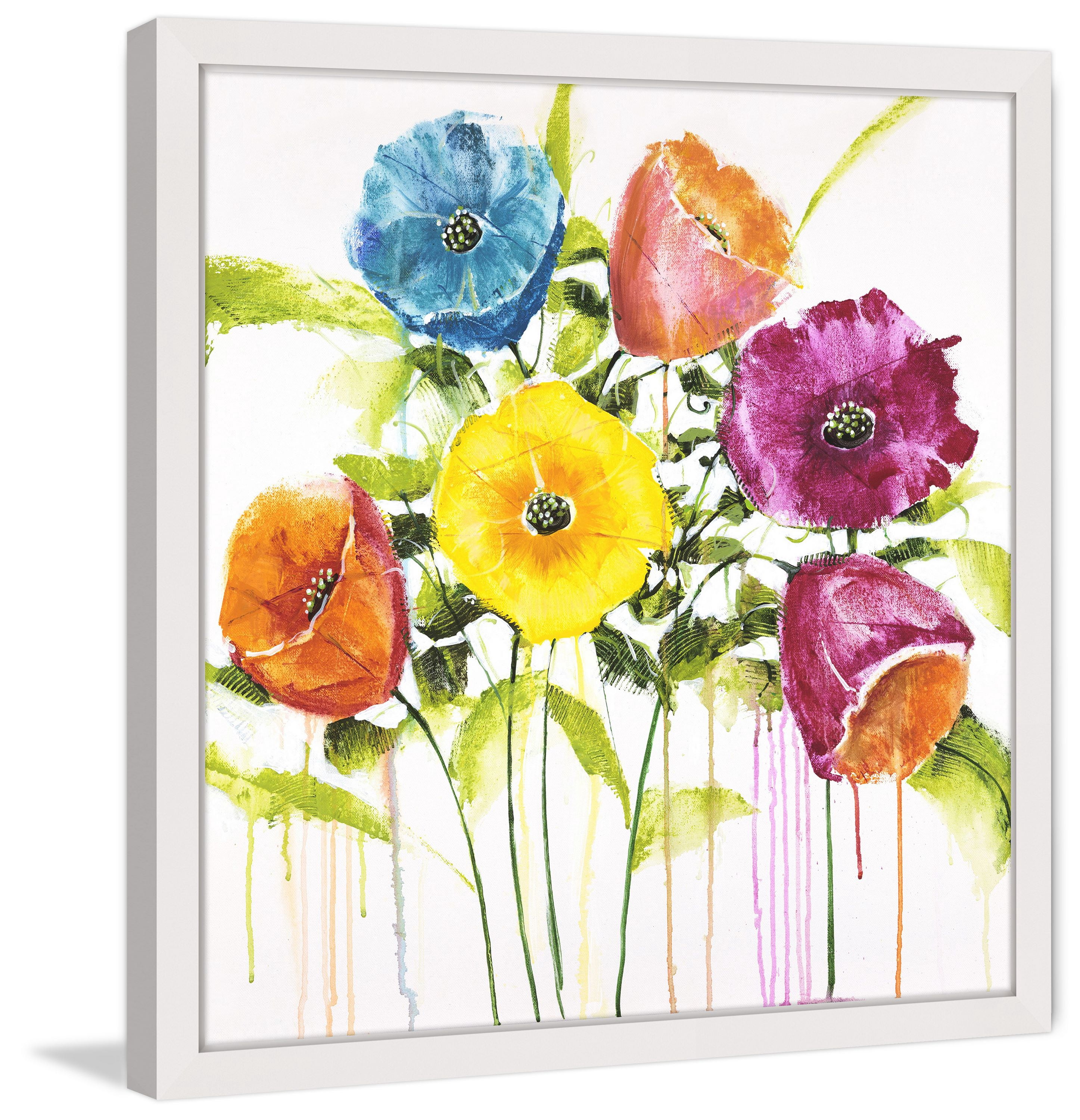 "Cheery Bloomers I" Framed Painting Print