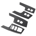 thumbnail image 1 of Window Lift Switch Decal, Interior Decoration ABS Door Window Switch Trim Carbon Fiber Style Antiscratch  For Left Hand Drive Vehicles, 1 of 8