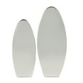 thumbnail image 4 of DecMode 12", 10"H Silver Stainless Steel Metal Vase with a Sleek Mirror Finish, Set of 2, 4 of 12