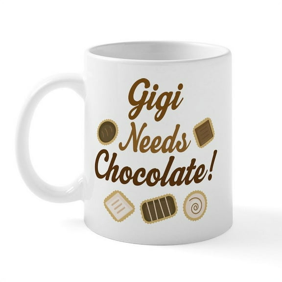 CafePress - Gigi Chocolate Mug - 11 oz Ceramic Mug - Novelty Coffee Tea Cup